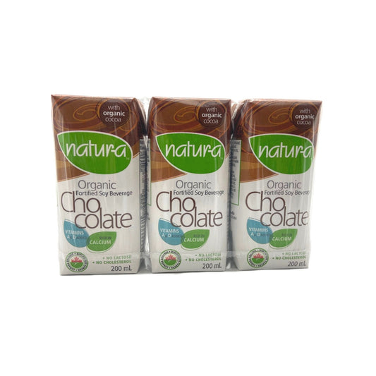 Natur-A Organic Soy Beverage - Chocolate 3x200ml Canada