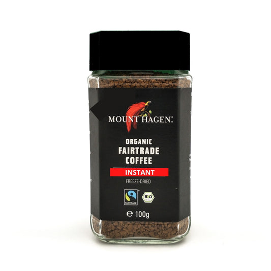 Mount Hagen Organic Fairtrade Coffee - Instant-Decaffeinated 100g Germany