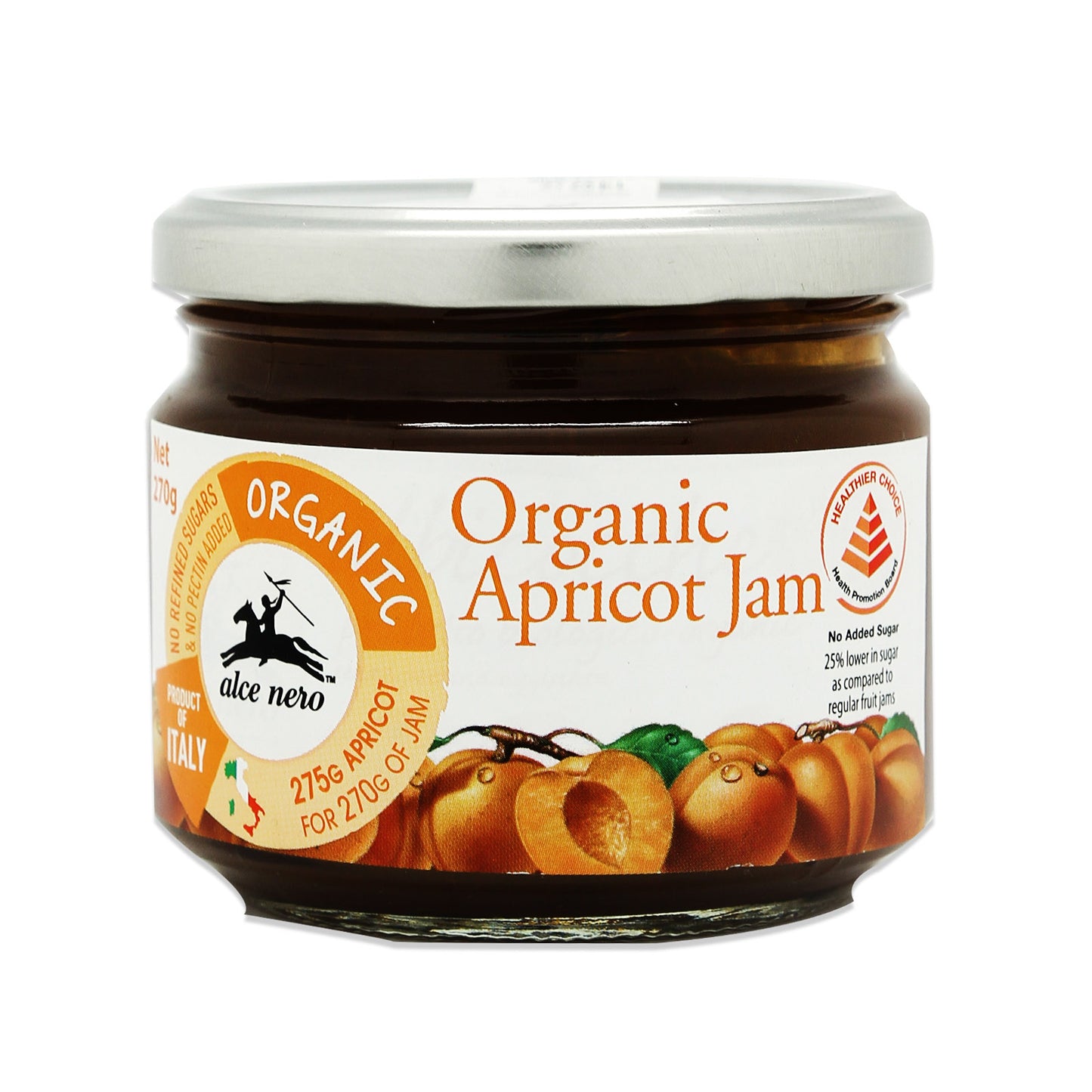 Alce Nero Organic Apricot Jam 270g