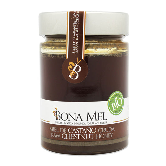 Bona Mel Organic Raw Honey Chestnut 500ml