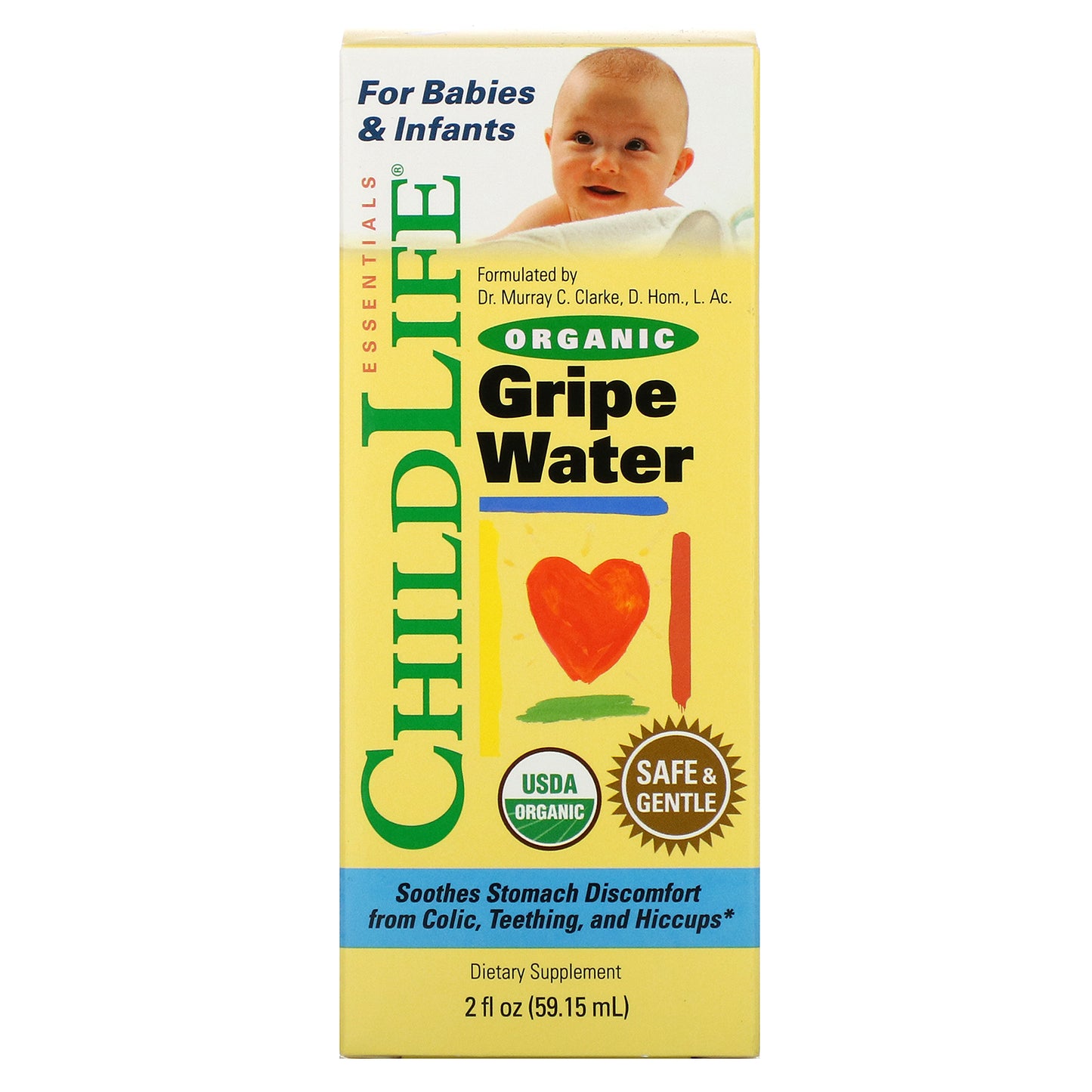 ChildLife Organic Gripe Water For Babies &amp; Infants