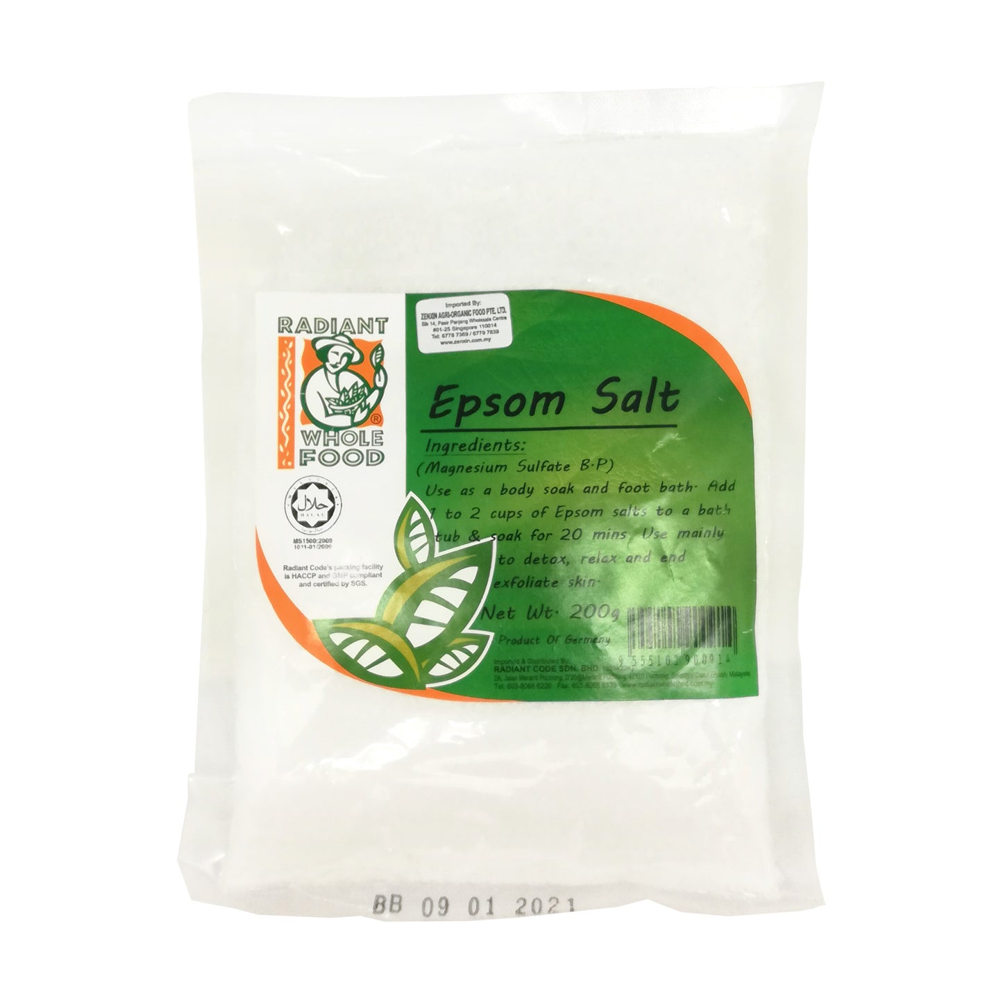 Radiant Epsom Detox Salt 200g