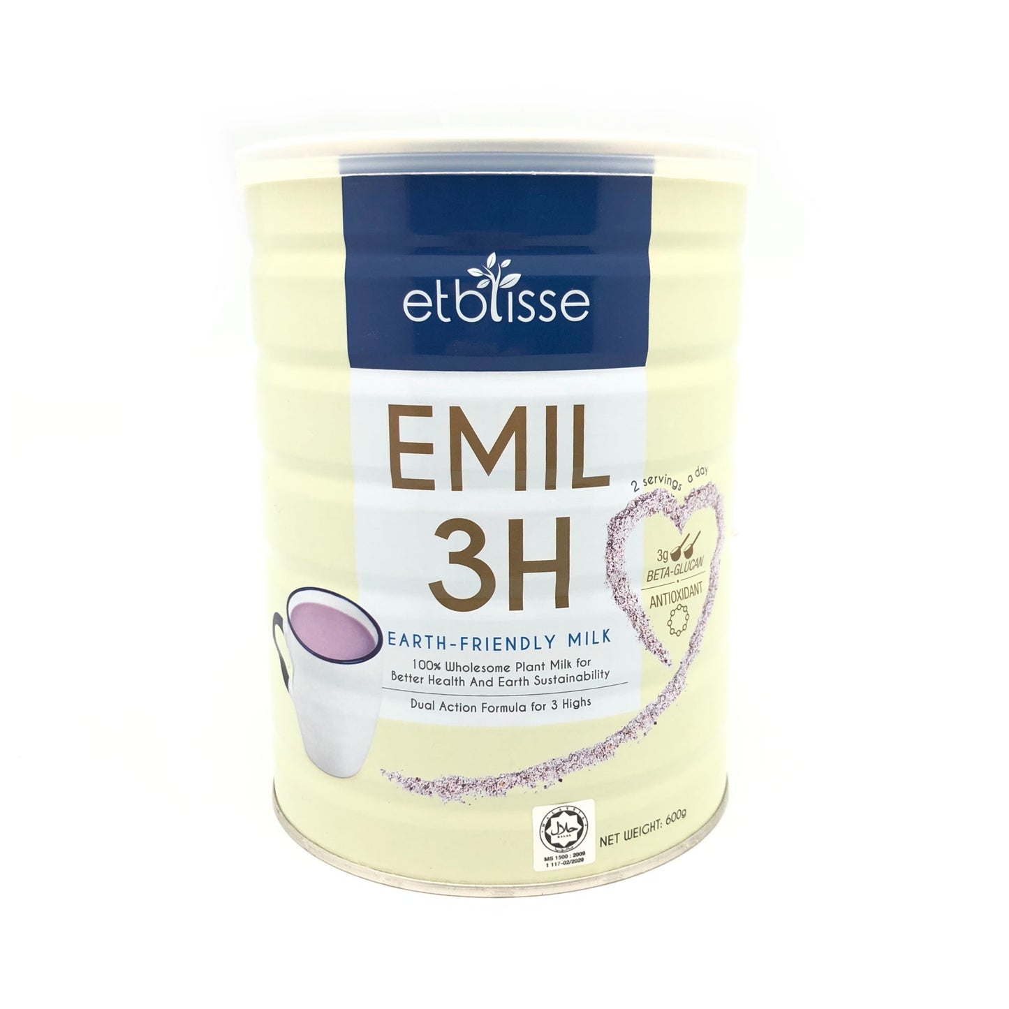 Etblisse Emil 3H Plant Based Milk 600g