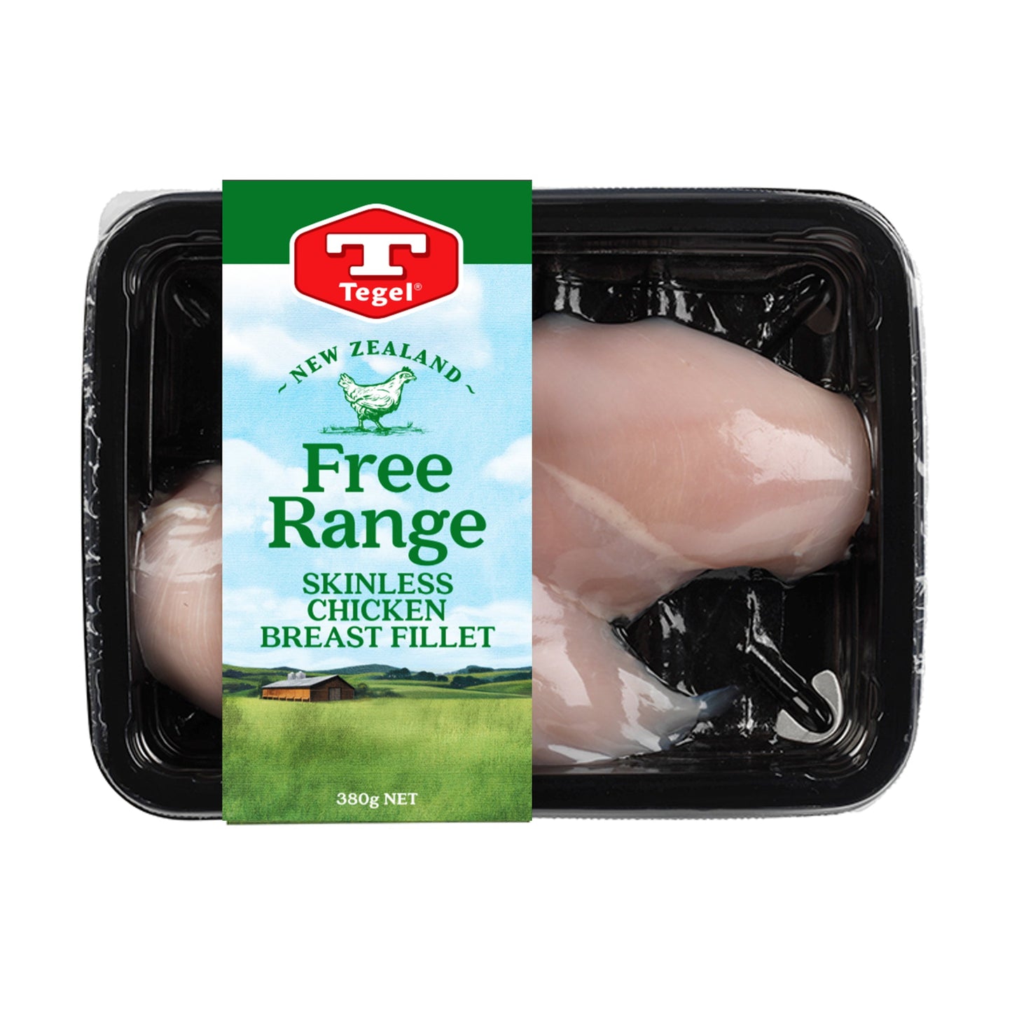 Tegel Frozen Free Range Chicken Breast Fillet 380g New Zealand