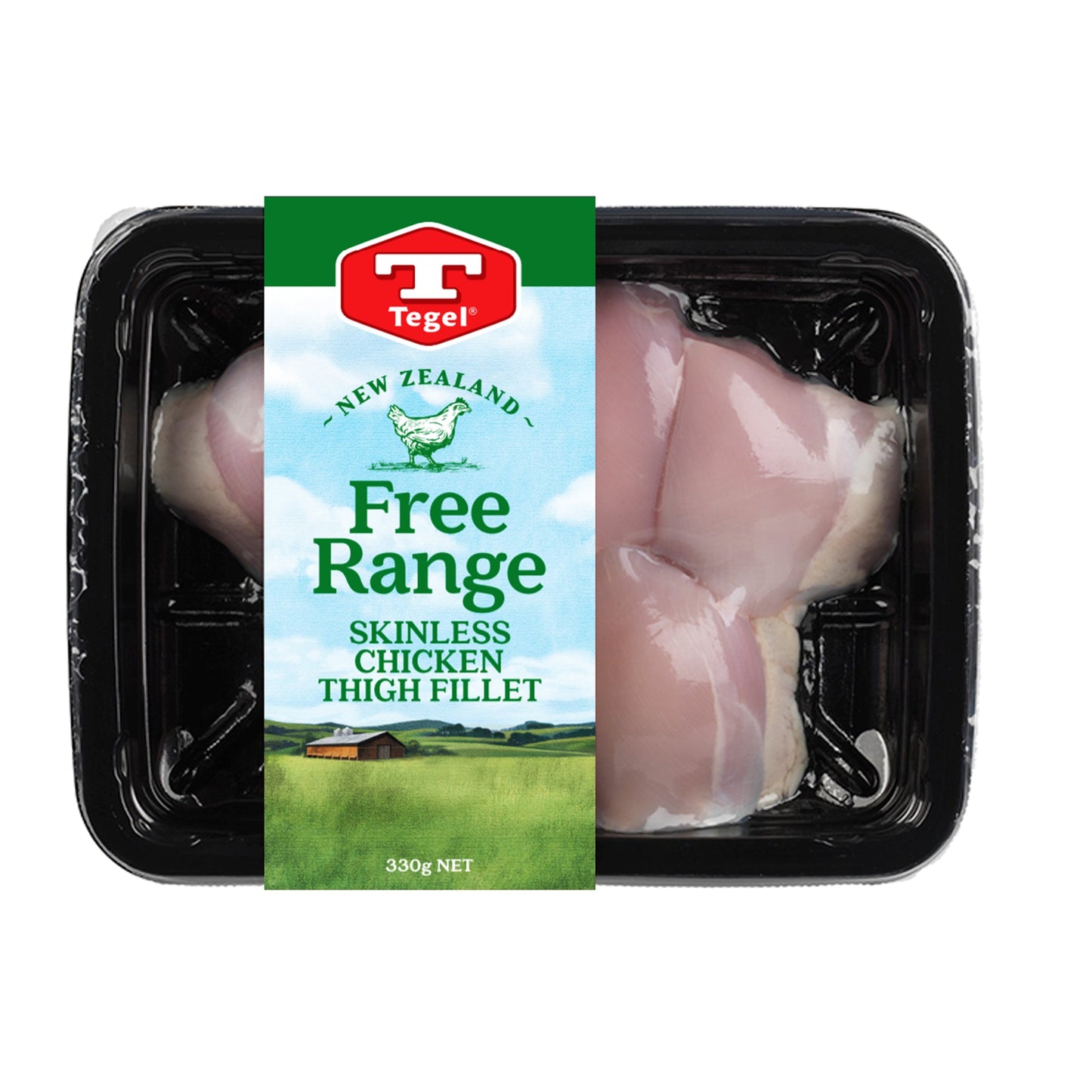 Tegel Frozen Free Range Chicken Thigh Fillet 330g New Zealand