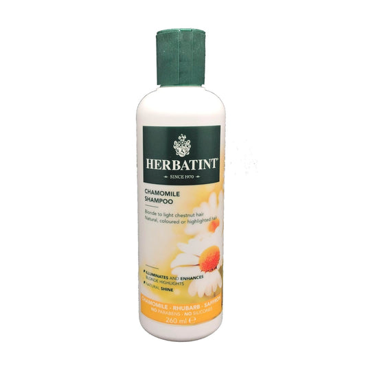 Herbatint Chamomile Shampoo, Rhubarb, Saffron 260ml Italy