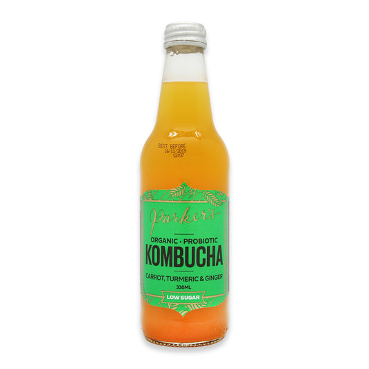 Parker's Organic Kombucha Carrots, Turmeric and Ginger 330ml