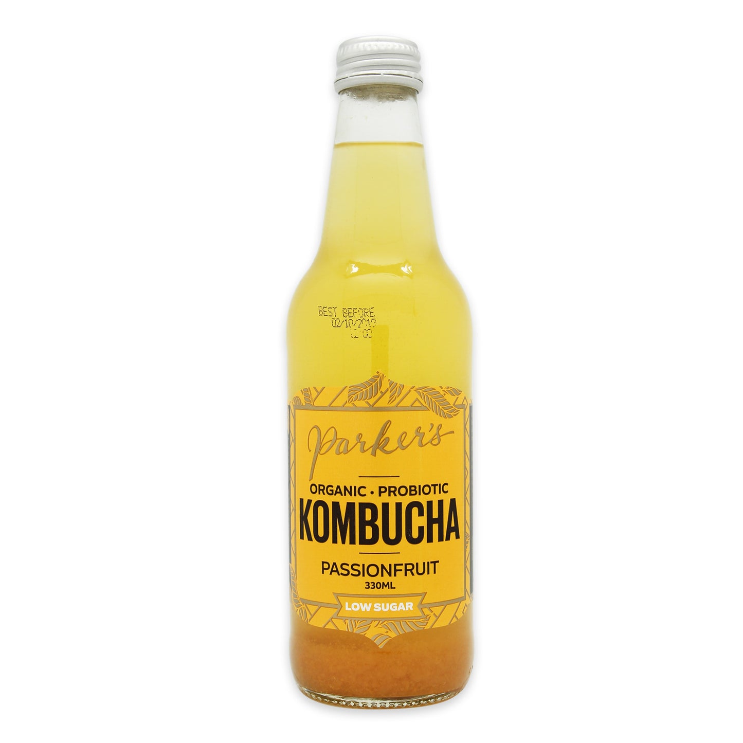 Parker's Organic Kombucha Passionfruit 330ml