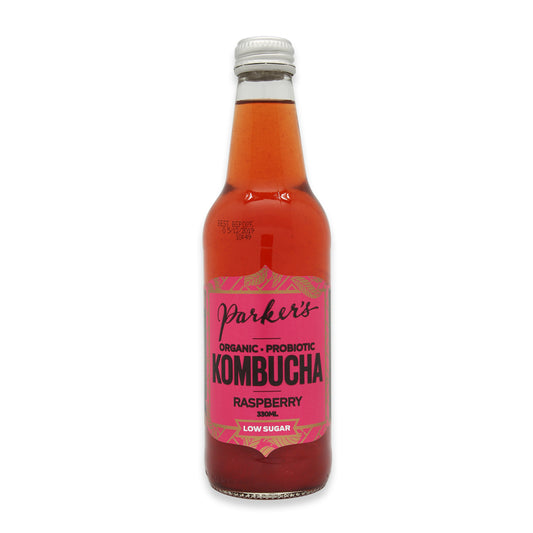 Parker's Organic Kombucha Raspberry 330ml