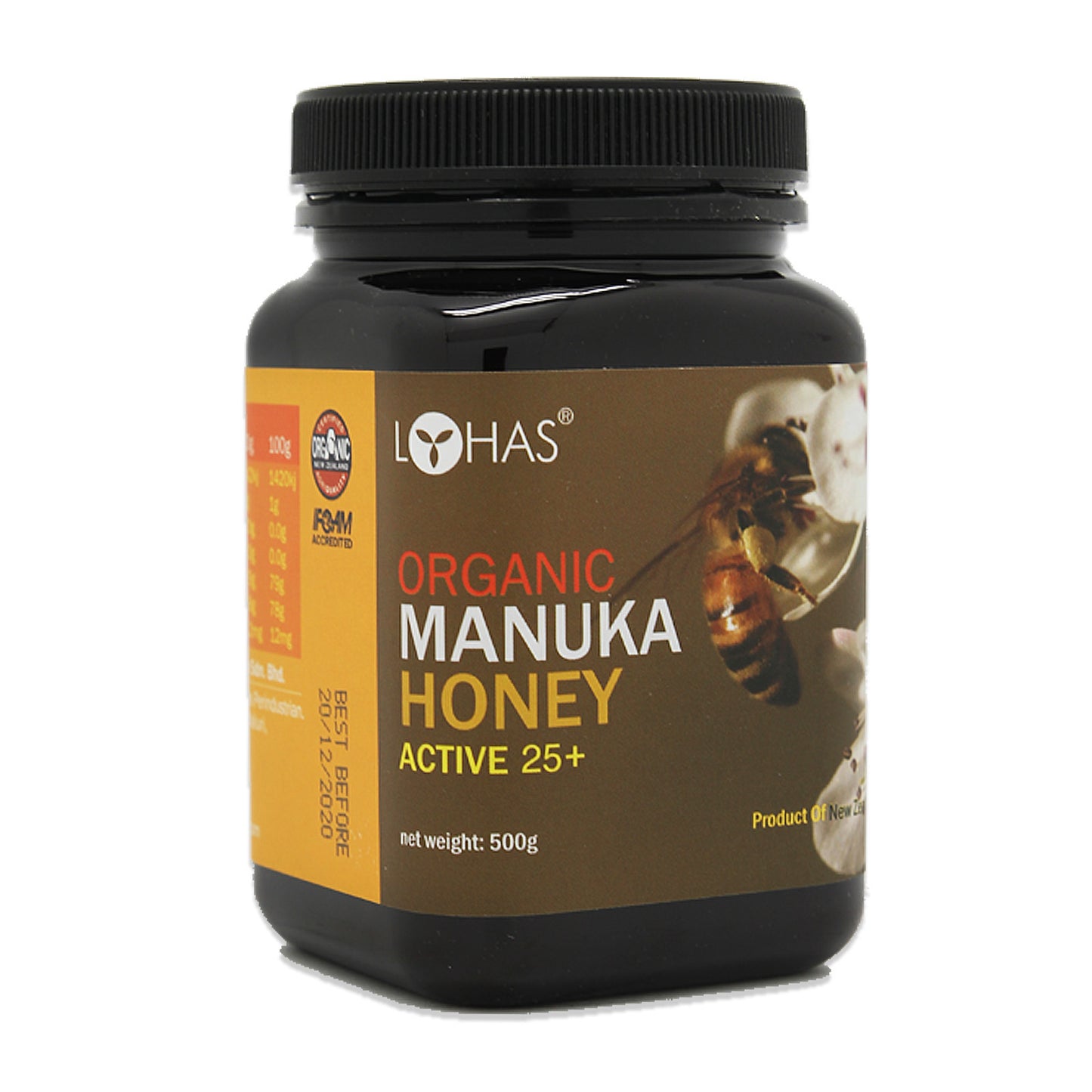 Lohas Organic Manuka Honey (Active 25+) 500g