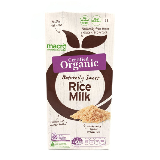 Macro Organic Rice Milk 1L