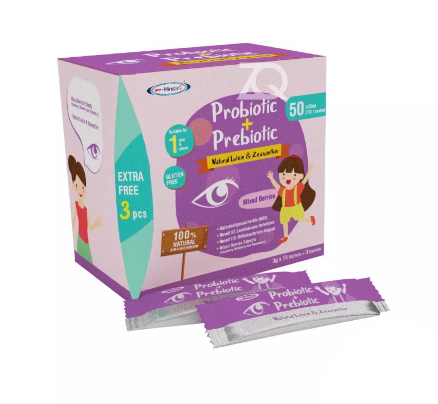 Miracle Probiotic + Prebiotic Natural Lutein &amp; Zeaxanthin