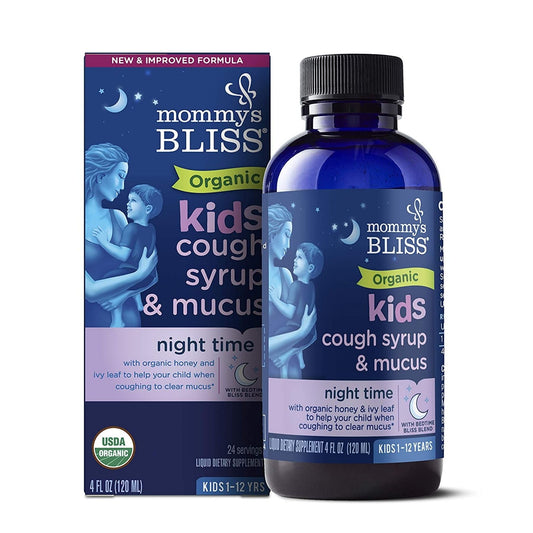 Mommys Bliss Organic Kids Cough Syrup Night Time