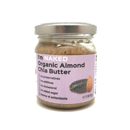 NAKED Organic Almond Chia Butter 180g