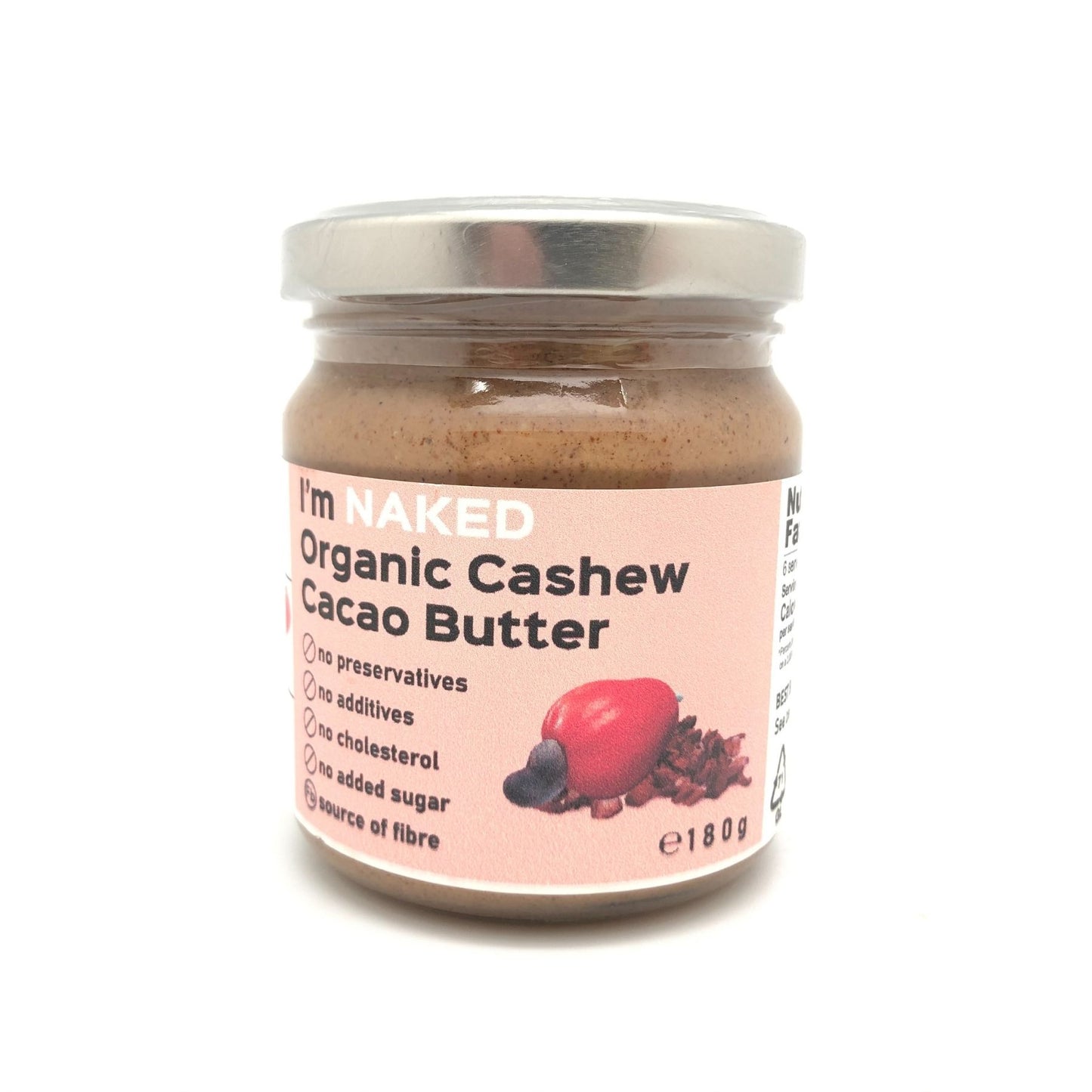 NAKED Organic Cashew Cacao Butter 180g