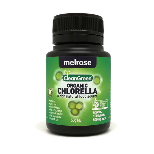 Melrose Organic Chlorella Tablets 500mg 100's