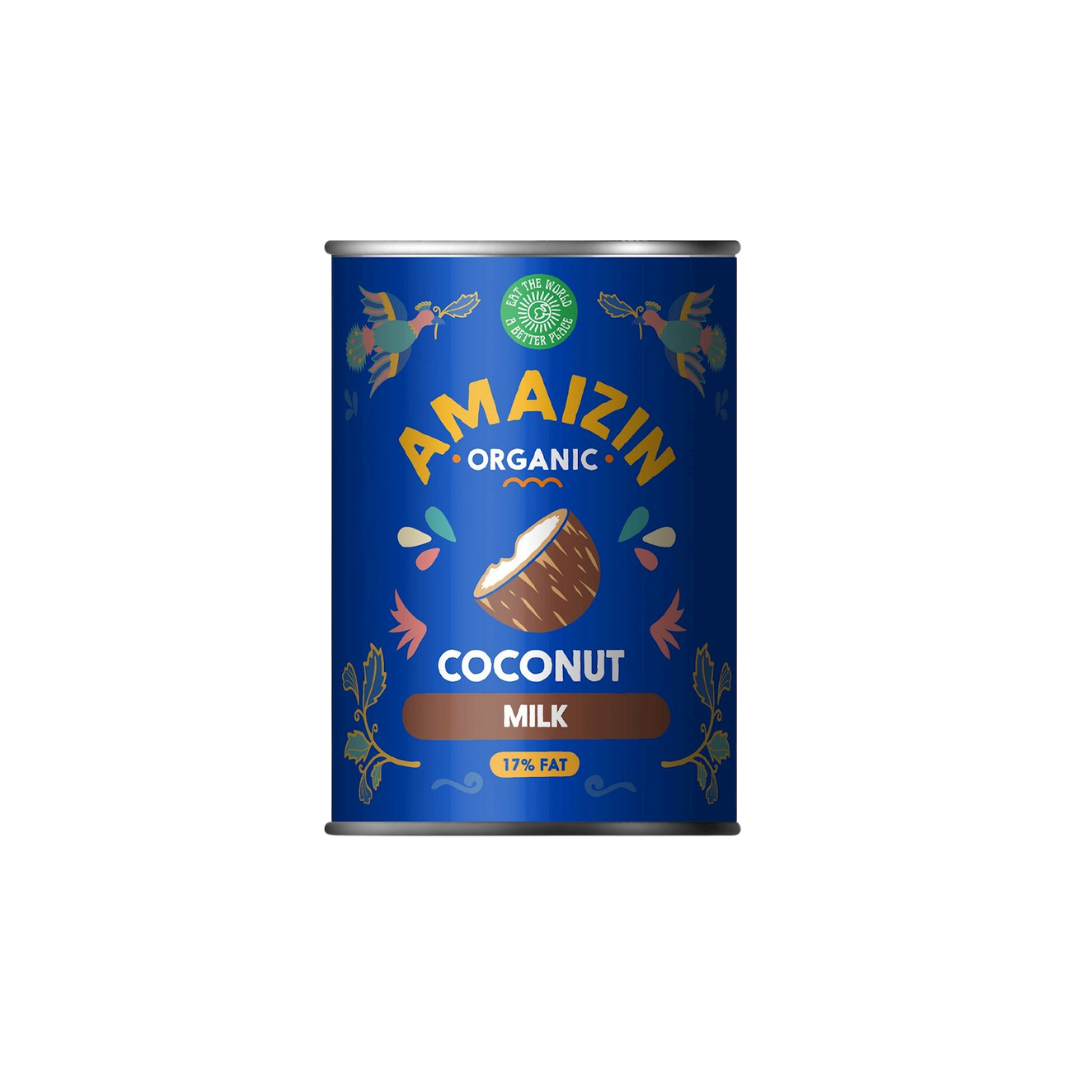 Amaizin Organic Coconut Milk 17% Fat 400ml