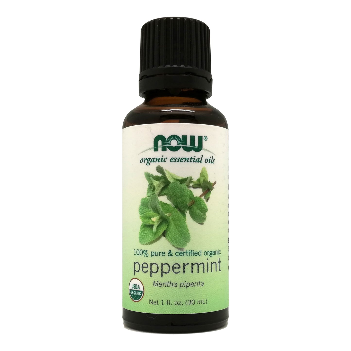 Now Organic Peppermint Oil 100% Pure 30ml