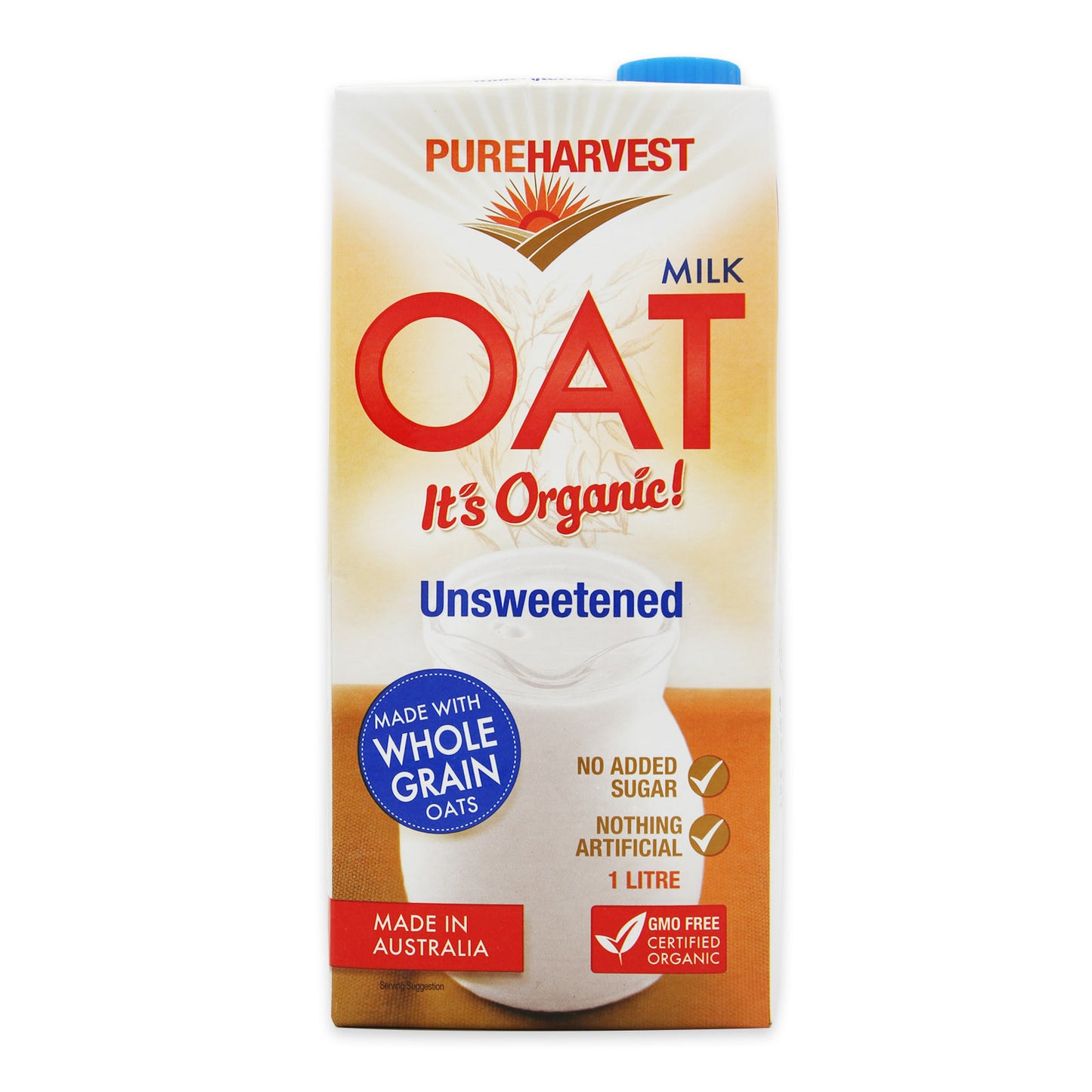 PureHarvest Organic Oat Milk Unsweetened 1L