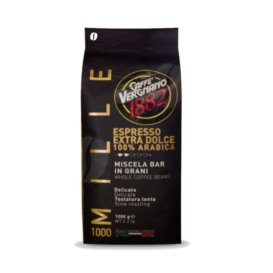 Caffe Vergnano 1882 Espresso Extra Dolce - Whole Coffee Bean (100% Arabica) 1KG