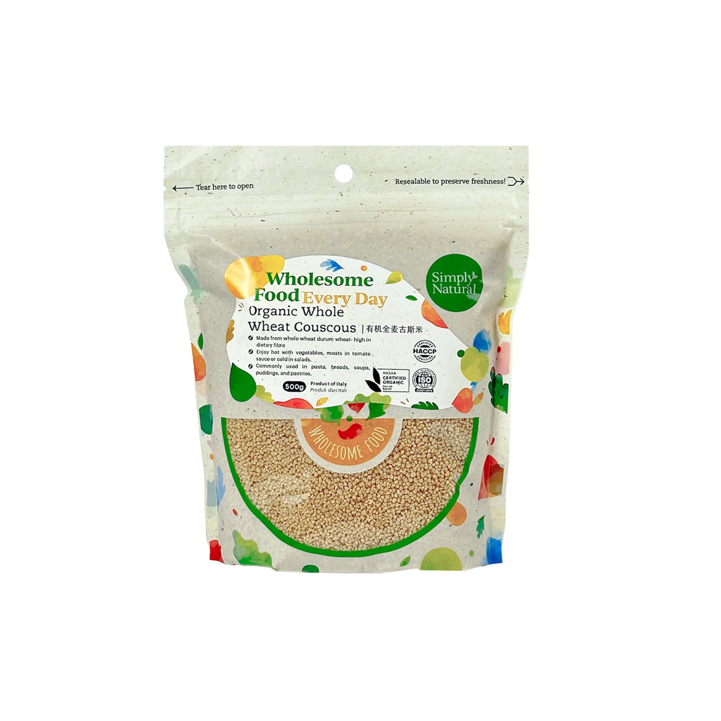 Simply Natural Organic Whole Wheat Couscous 500g