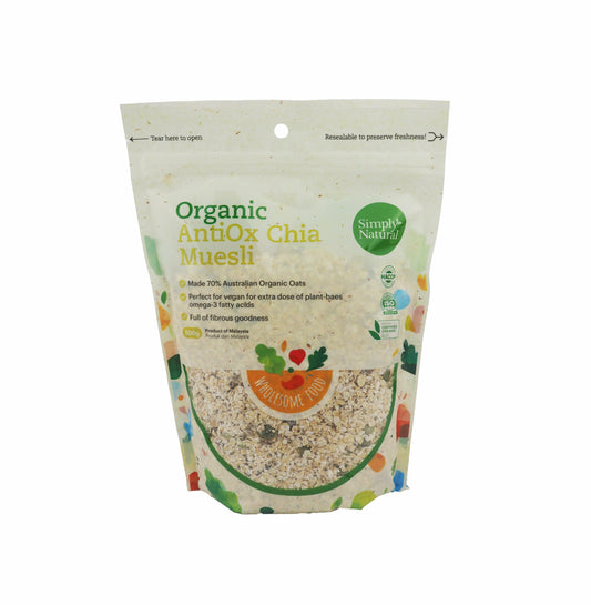 Simply Natural Organic AntiOx Chia Muesli 500g