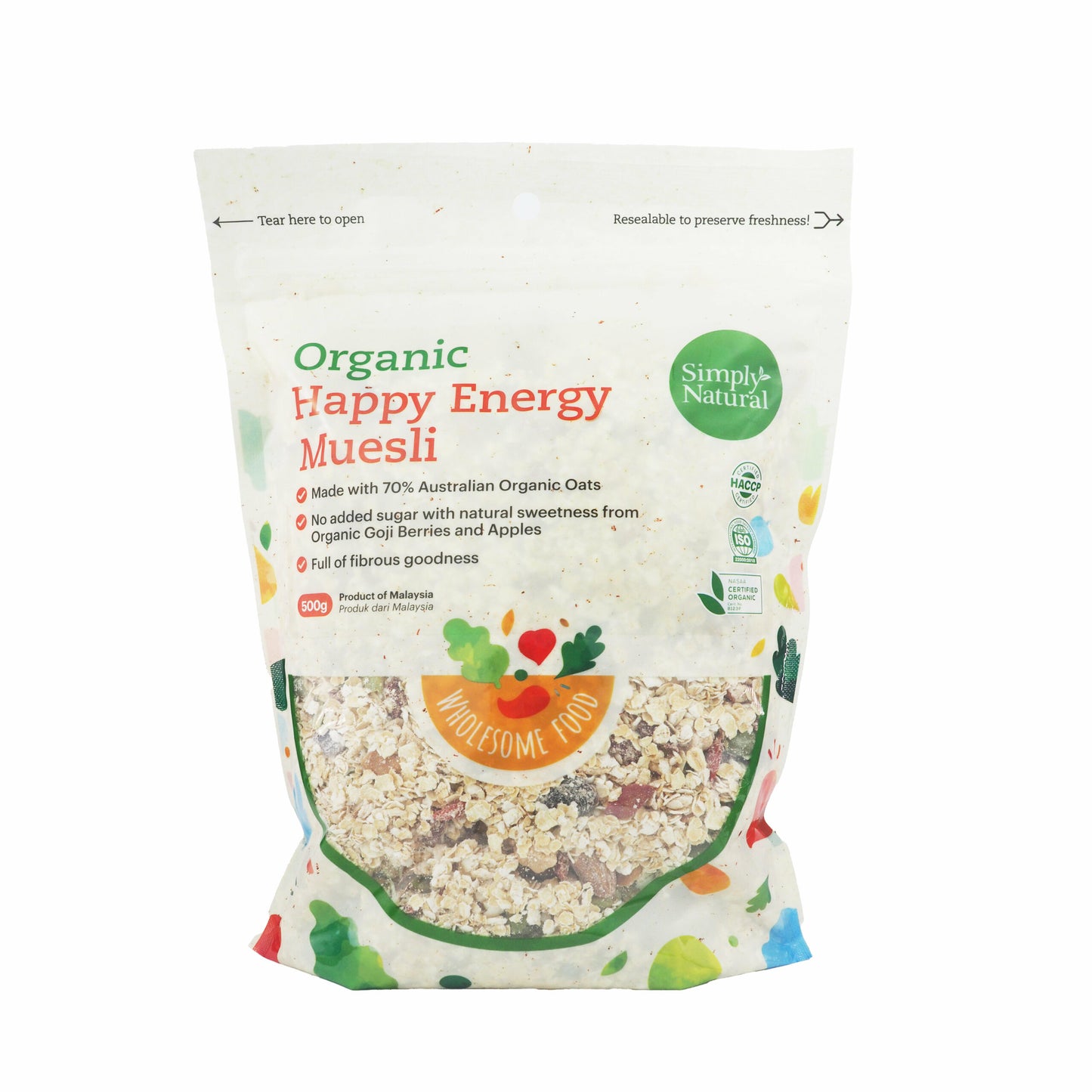 Simply Natural Organic Happy Energy Muesli 500g