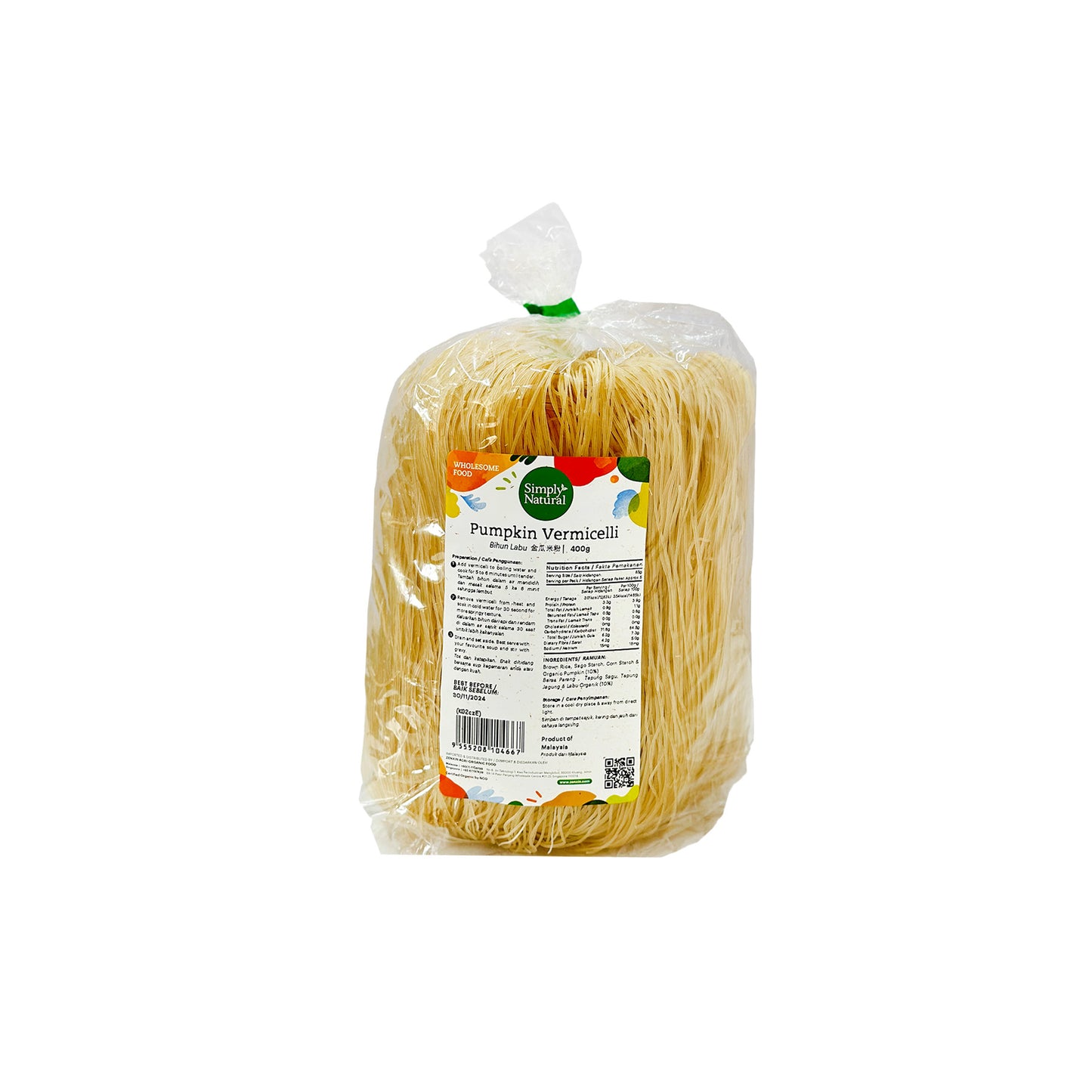 Simply Natural Pumpkin Vermicelli 400g Malaysia