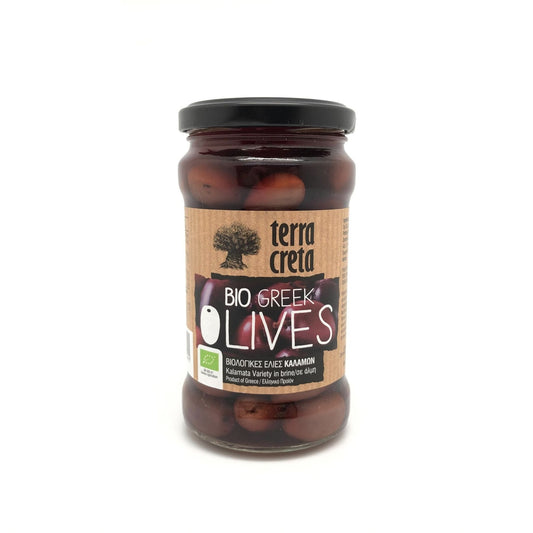 Terra Creta Organic Kalamata Olives 160g Greece