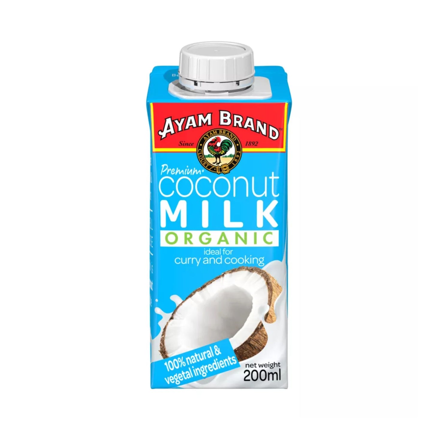 Ayam Brand Organic Coconut Milk Light 200ml