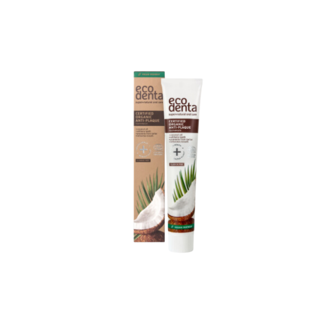 EDT Org Anti plaque toothpaste w Coconut Oil 75ml