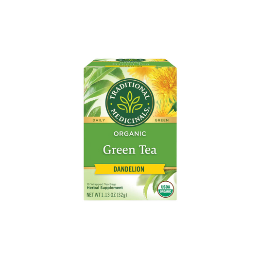 Traditional Medicinals Organic Green with Dandelion Tea 24g