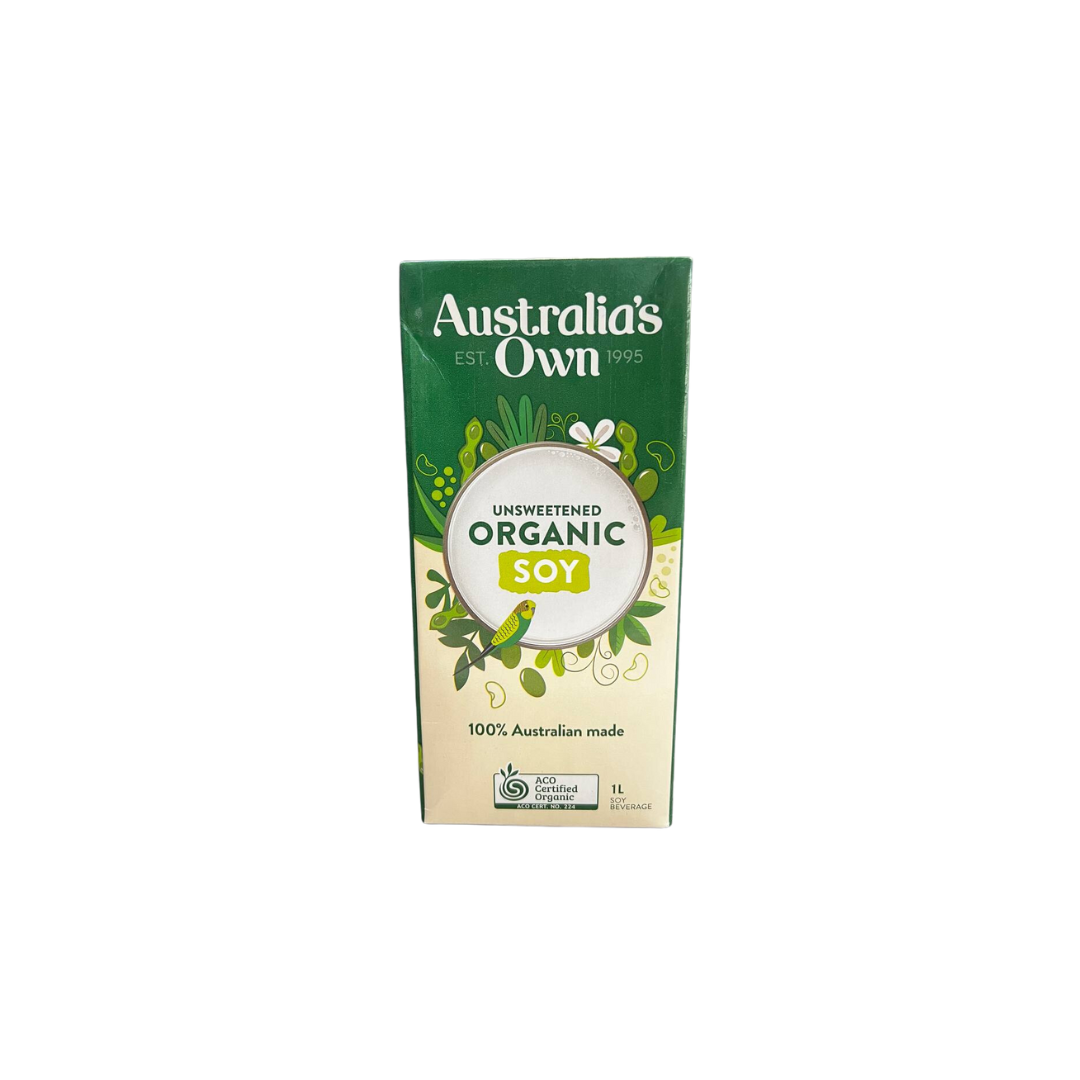 Australia's Own Organic Soy Milk (Unsweetened) 1L