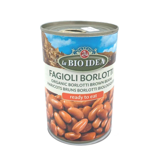 La Bio Idea Organic Borlotti Brown Beans  400g